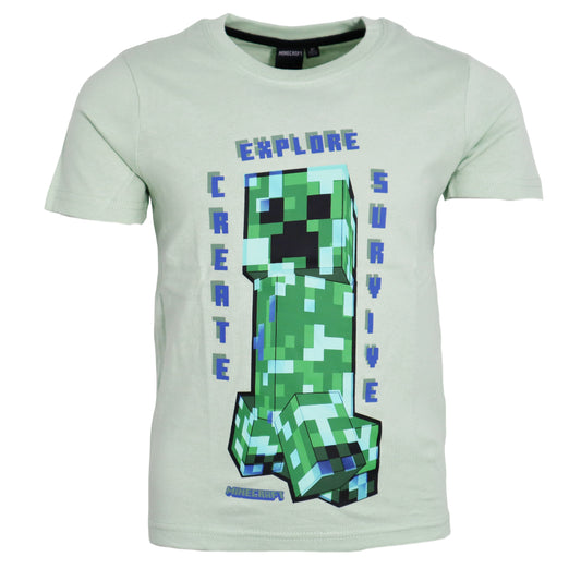 Minecraft Gamer Creeper Kinder kurzarm T-Shirt