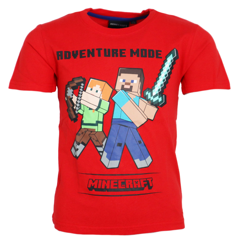 Minecraft Gamer Steve Alex Kinder kurzarm T-Shirt