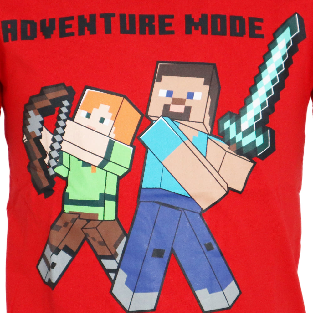 Minecraft Gamer Steve Alex Kinder kurzarm T-Shirt