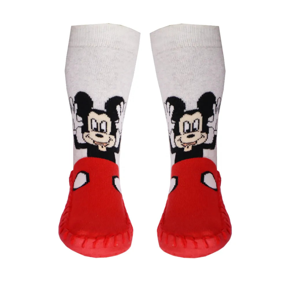 Disney Mickey Maus Kinder Stopper Socken - WS-Trend.de Jungen antirutsch lange Stoppersocken 23 - 28