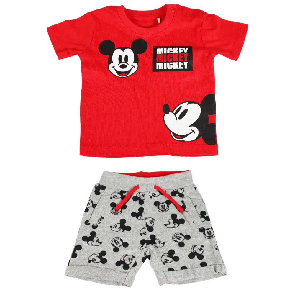 Disney Mickey Maus Baby Kurzarm Shirt und Shorts - WS-Trend.de kurzarm T-Shirt Gr. 62 - 86 für Jungen