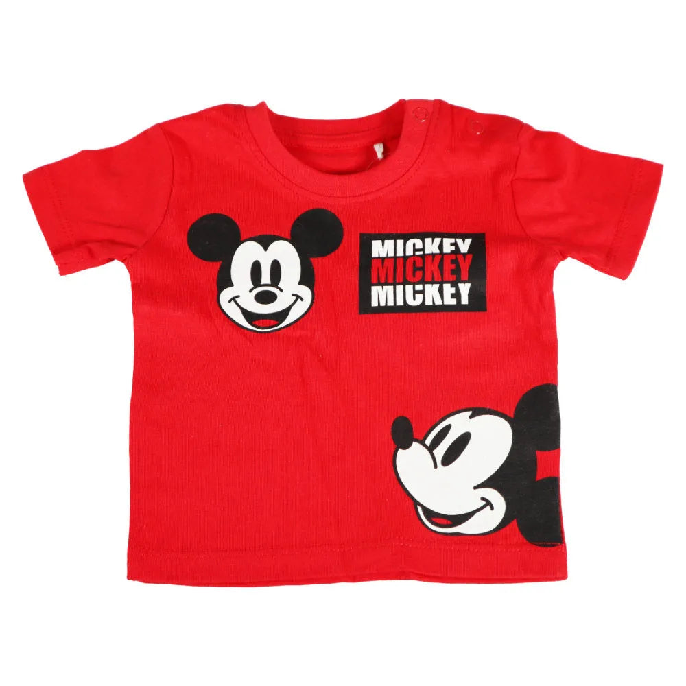 Disney Mickey Maus Baby Kurzarm Shirt und Shorts - WS-Trend.de kurzarm T-Shirt Gr. 62 - 86 für Jungen