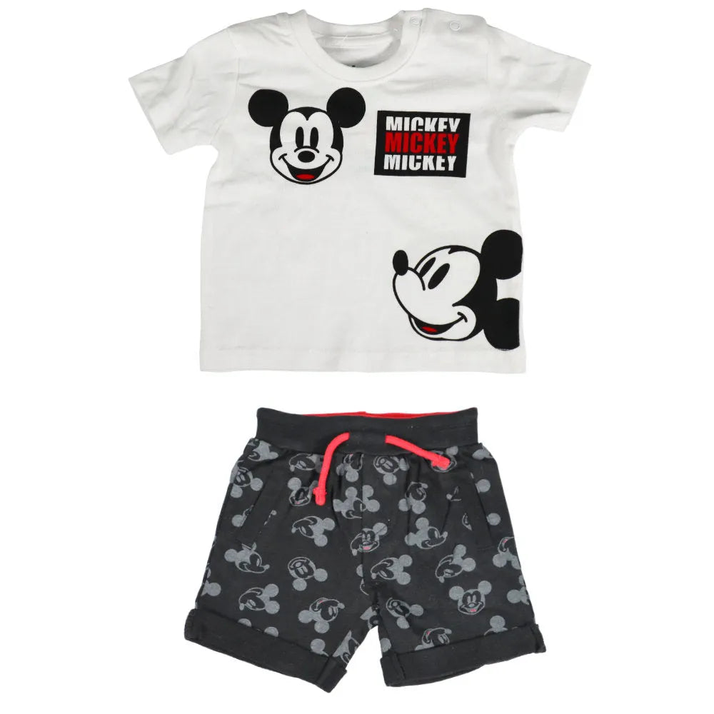 Disney Mickey Maus Baby Kurzarm Shirt und Shorts - WS-Trend.de kurzarm T-Shirt Gr. 62 - 86 für Jungen