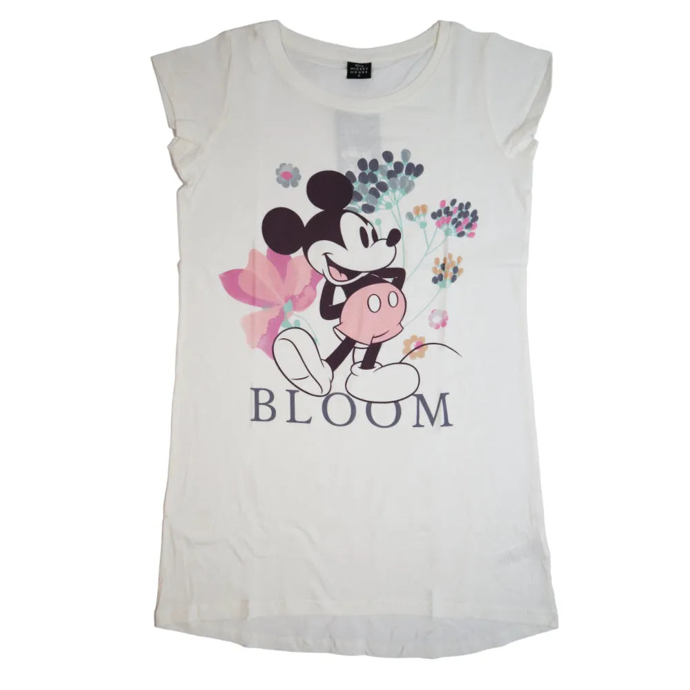 Disney Mickey Maus Damen kurzarm Schlafshirt Pyjama Oberteil - WS-Trend.de S-XL Baumwolle