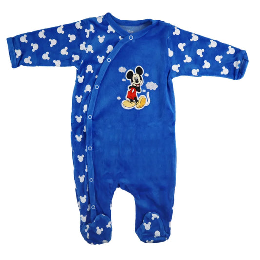 Disney Mickey Maus Baby Velours langarm Strampler Einteiler - WS-Trend.de Kleinkind Velour Body Gr. 62 - 92