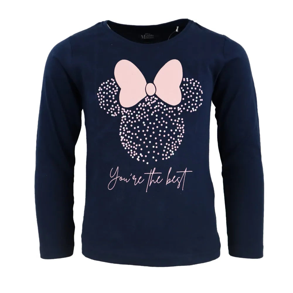 Disney Minnie Maus Kinder Schlafanzug Pyjama lang - WS-Trend.de Mädchen 104 - 134 Baumwolle