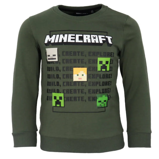 Minecraft Creeper Alex Kinder Jungen Pulli Pullover Sweater - WS-Trend.de Gr. 116-152