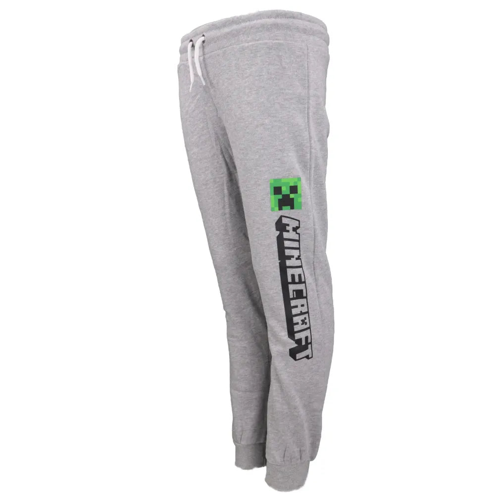 Minecraft Creeper Kinder Jogginghose - WS-Trend.de Enderman Sporthose Hose 128 bis 152 Grau