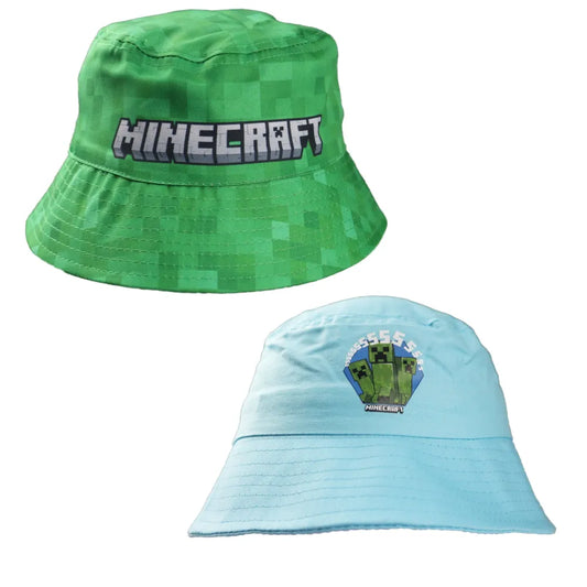 Minecraft Creeper Kinder Jungen Fischerhut - WS-Trend.de Fischermütze Sommerhut 52-54