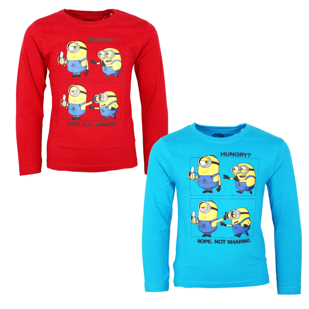 Die Minions Kinder Jungen langarm Shirt Langarmshirt