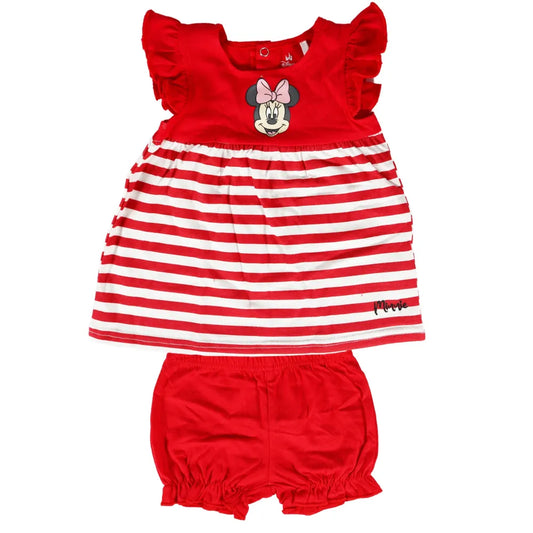 Disney Minnie Maus Mädchen Baby 2tlg. Set kurzarm Bluse plus Shorts - WS-Trend.de 62 bis 86