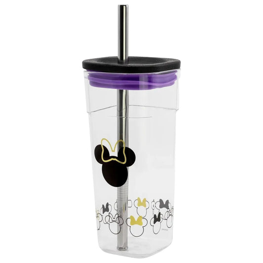 Disney Minnie Maus Trinkbecher Becher mit Edelstahl Trinkhalm 540 ml - WS-Trend.de