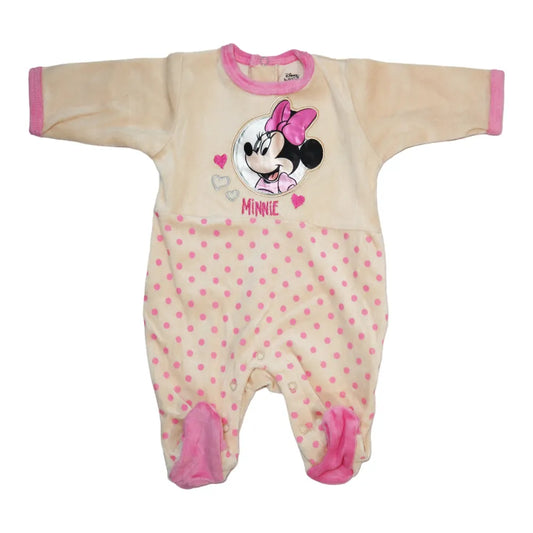 Disney Minnie Maus Baby Kleinkind Strampler Einteiler Velours - WS-Trend.de Velour Gr. 62 - 92