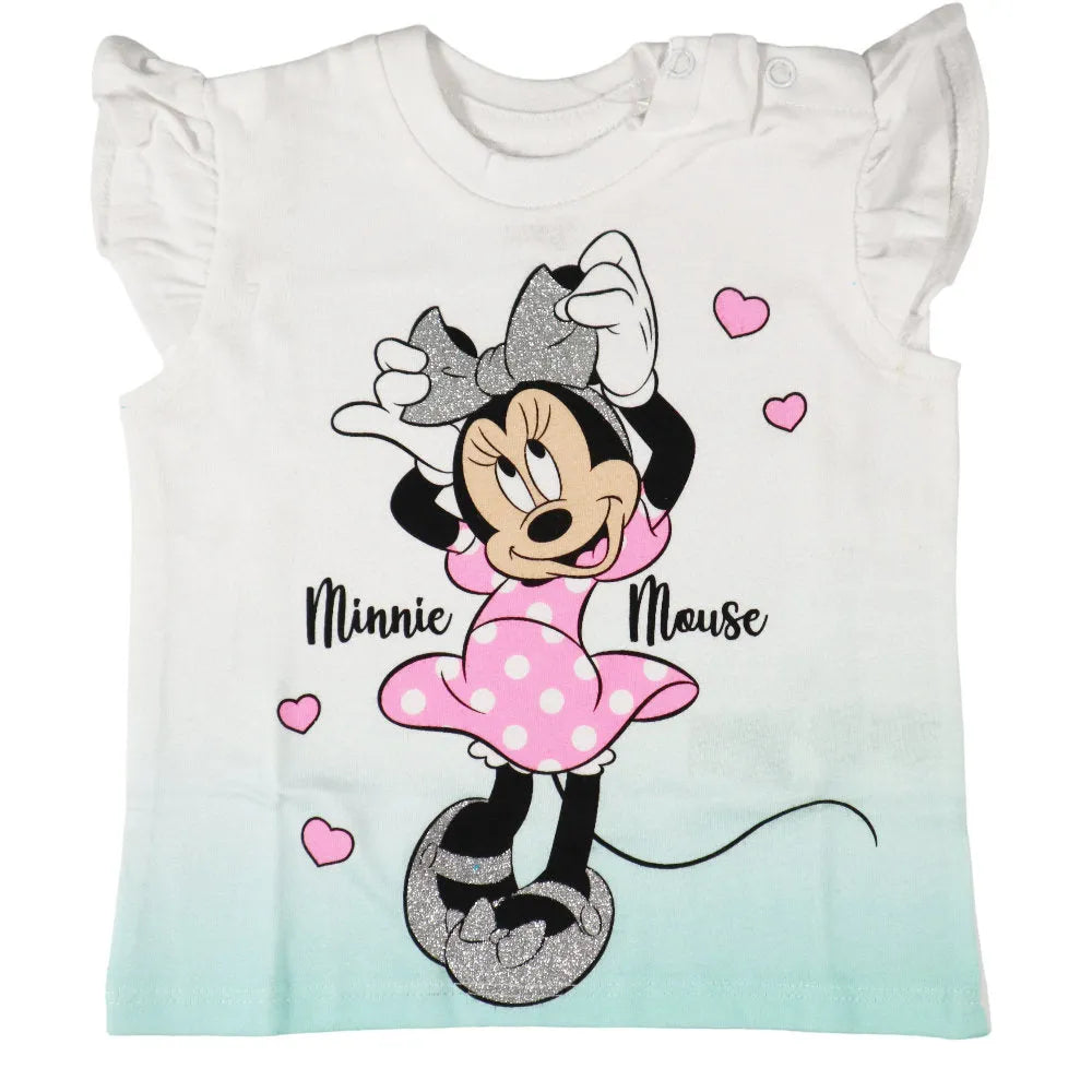 Disney Minnie Maus Mädchen Baby 2 tlg Set Shirt plus Shorts - WS-Trend.de