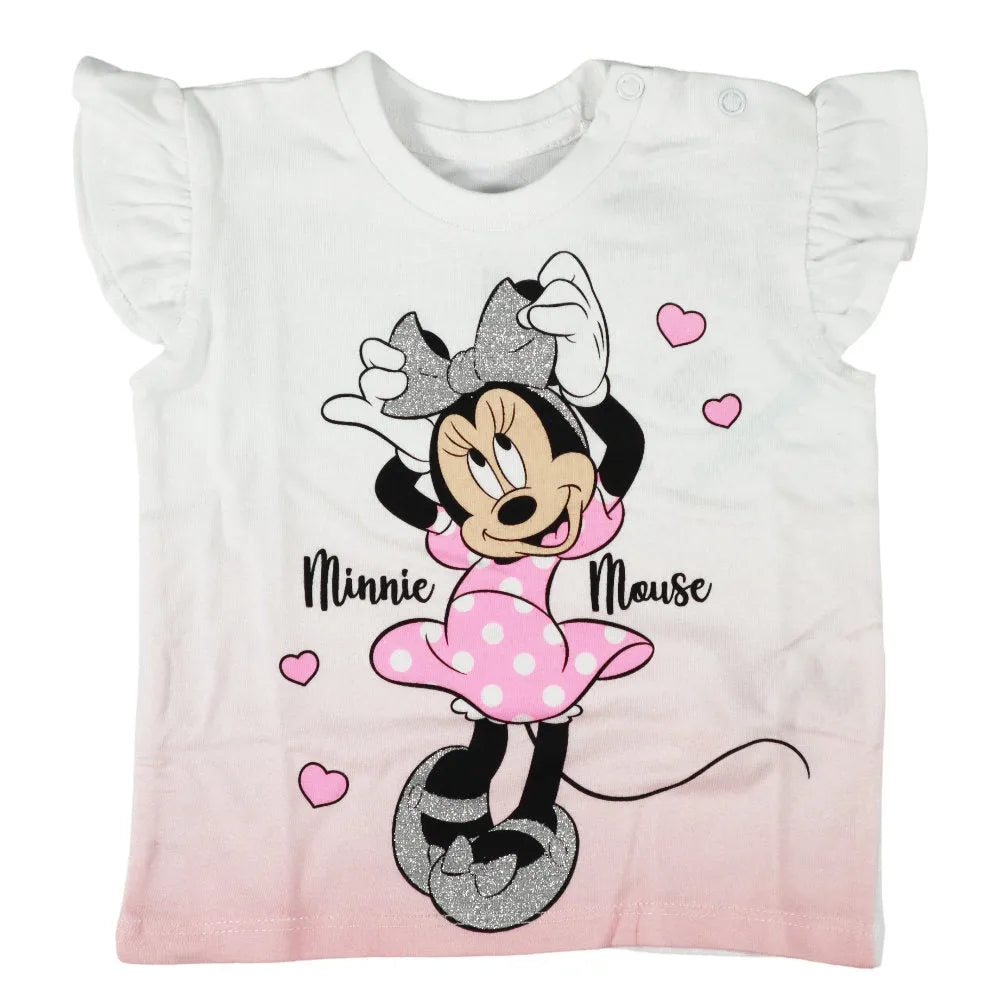 Disney Minnie Maus Mädchen Baby 2 tlg Set Shirt plus Shorts - WS-Trend.de