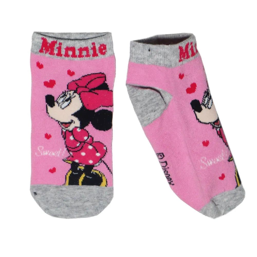 Disney Minnie Maus Sneaker Socken 2er Pack - WS-Trend.de Kinder Kurz - Blau 23 bis 34