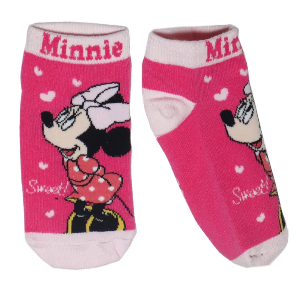 Disney Minnie Maus Sneaker Socken 2er Pack - WS-Trend.de Kinder Kurz - Blau 23 bis 34