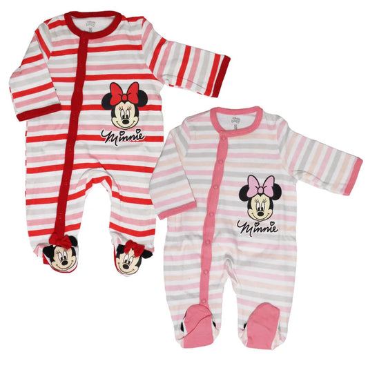 Disney Minnie Maus Baby Kleinkind Strampler Einteiler - WS-Trend.de Gr. 62 - 92 Rot Rosa