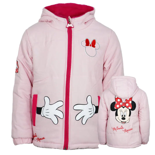 Disney Minnie Maus Kinder Winterjacke Jacke Kapuze Mädchen - WS-Trend.de Gr. 98-128