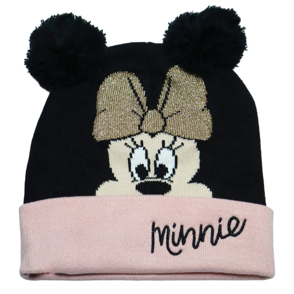 Disney Minnie Maus Kinder Winter Bommel Mütze plus Handschuhe - WS-Trend.de 52 54