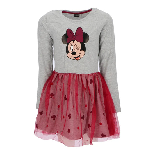 Disney Minnie Maus Kinder Mädchen langarm Tüllkleid Kleid - WS-Trend.de 86 bis 116