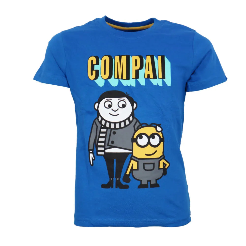 Die Minions Gru Kinder Jungen Pyjama Schlafanzug Baumwolle - WS-Trend.de 104-134 Blau Weiß