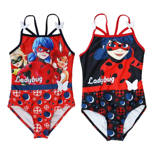 Miraculous Ladybug Kinder Badeanzug - WS-Trend.de Bademode für Mädchen Gr. 104 - 128