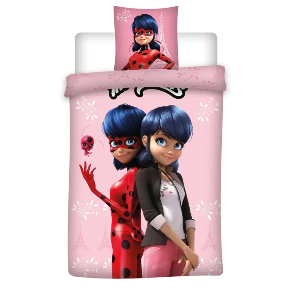 Miraculous Ladybug Kinder Bettwäsche Set - WS-Trend.de Marinette Mikrofaser Kinderbettwäsche 135-140x200 63x63 cm