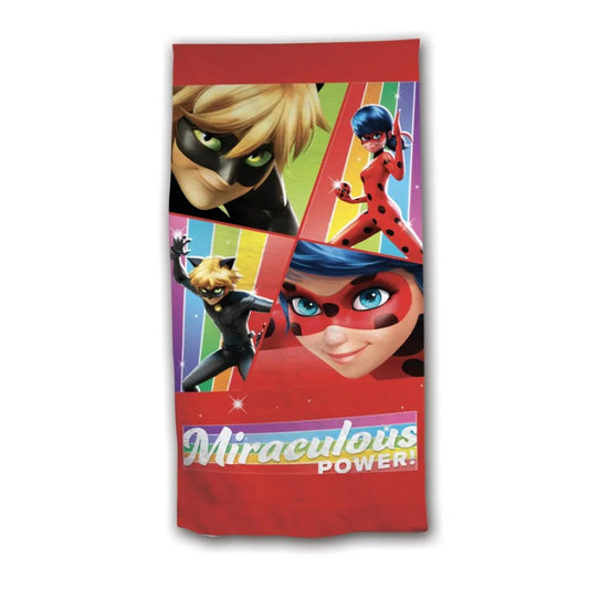 Miraculous Ladybug Mikrofaser Badetuch Strandtuch - WS-Trend.de - Handtuch Badehandtuch XXL 70 x 140 cm