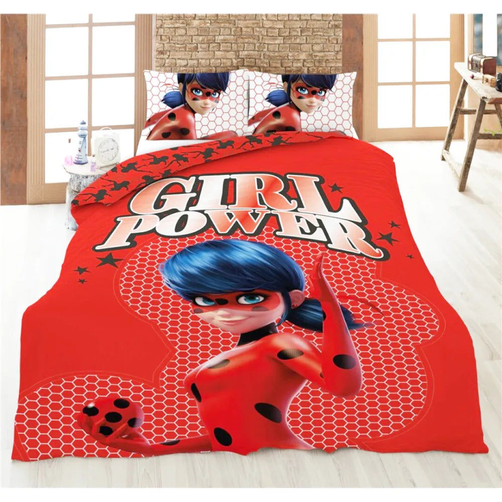 Miraculous Ladybug Mikrofaser Kinder Bettwäsche Set - WS-Trend.de Marinette Kinderbettwäsche 135-140x200 63x63 cm