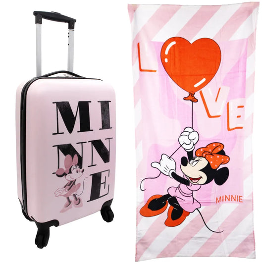 Disney Minnie Maus 2 tlg. Set Kinder Trolley Koffer Reisekoffer plus Strandtuch - WS-Trend.de