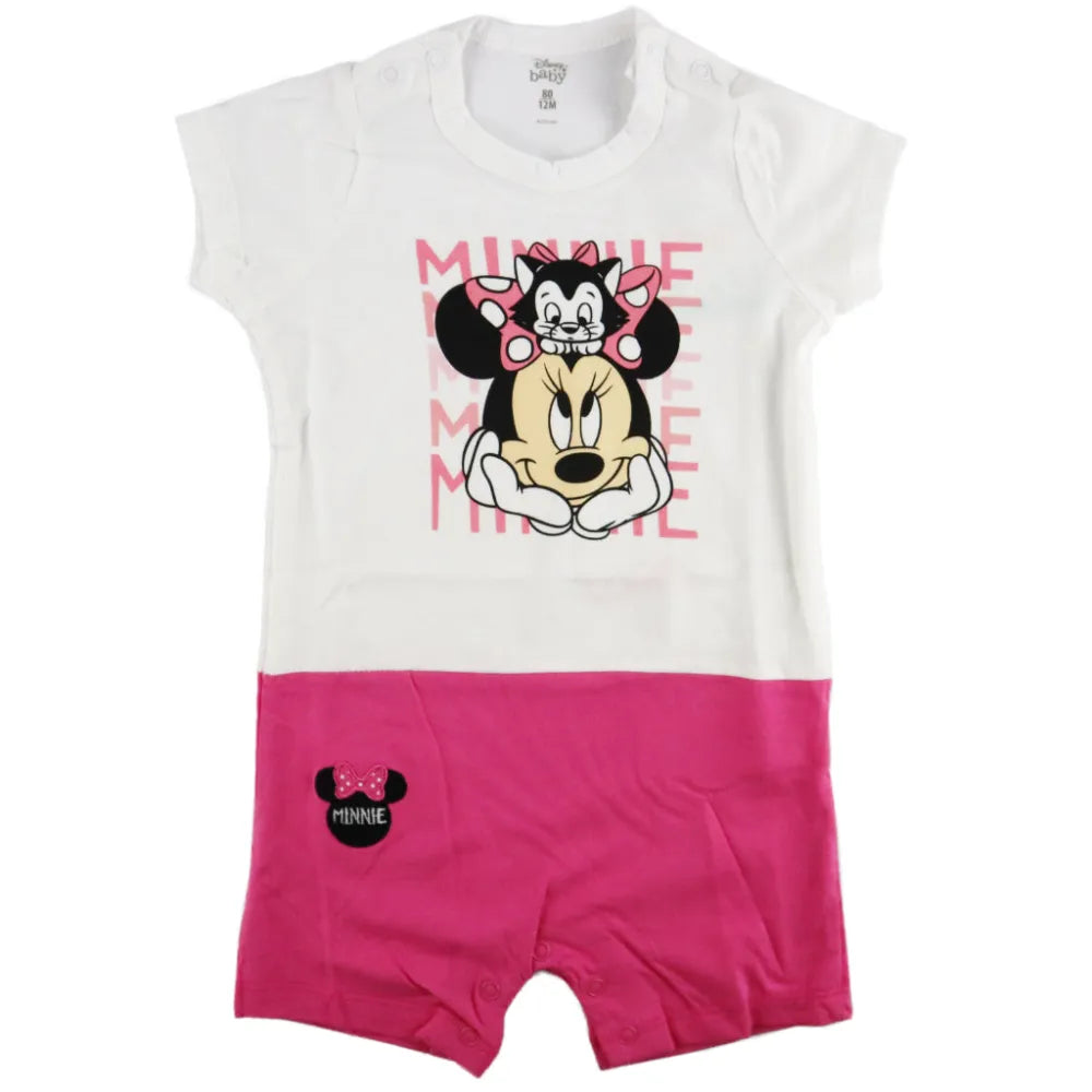 Disney Minnie Maus Baby Kurzarm Body Strampler - WS-Trend.de Einteiler 62 bis 92 Mädchen