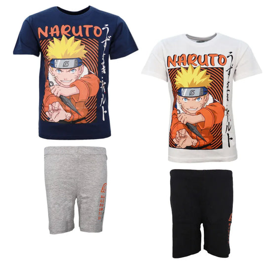 Anime Naruto Shippuden kurzarm Schlafanzug Pyjama Shirt Shorts - WS-Trend.de 134-164