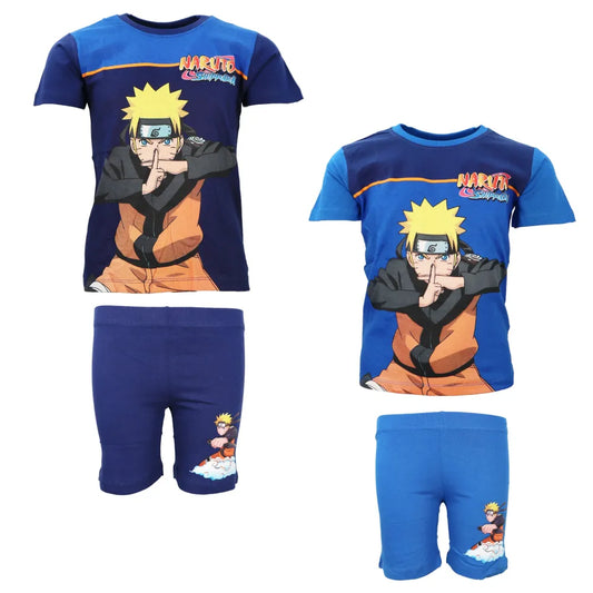 Anime Naruto Shippuden Sommerset Shorts plus T-Shirt - WS-Trend.de Gr. 104 bis 152 Baumwolle