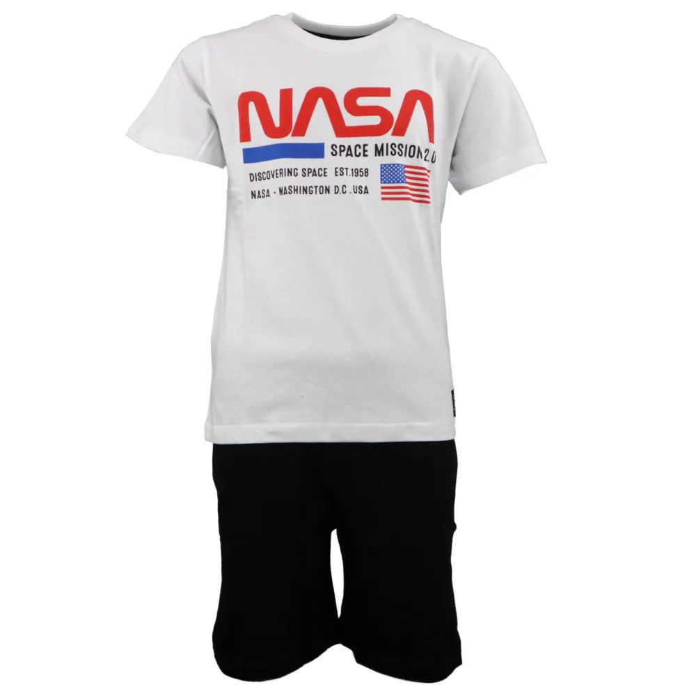 NASA Kinder Jungen Schlafanzug Pyjama - WS-Trend.de Space Center Jugend kurzarm 134 bis 164