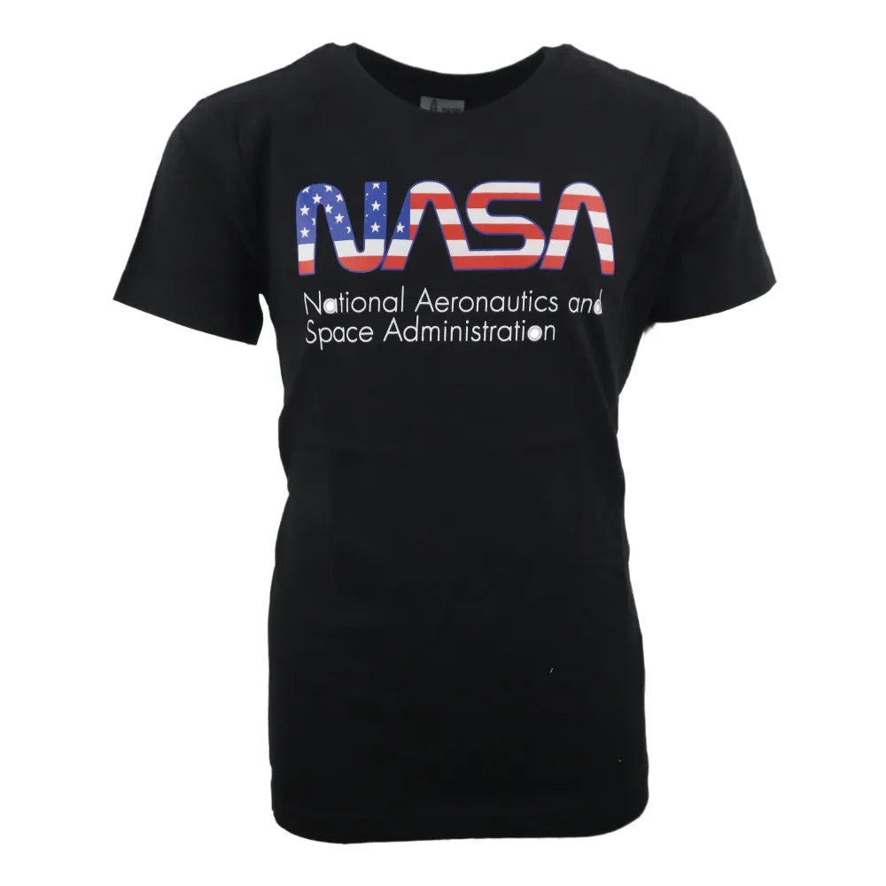 NASA Space Center Kinder Jungen T-Shirt - WS-Trend.de 134-164 Baumwolle Schwarz Weiß