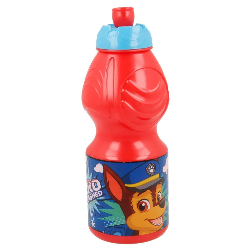 Paw Patrol Chase 4 teiliges Set Lunchbox mit Trinkbecher und Besteck - WS-Trend.de Marshall Brotdose Trinkflasche Löffel Gabel