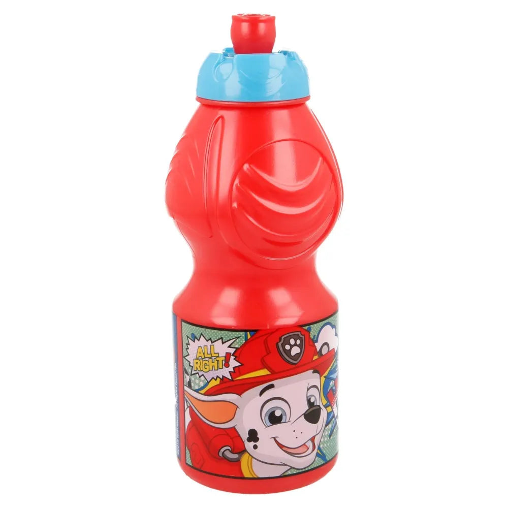 Paw Patrol Chase 4 teiliges Set Lunchbox mit Trinkbecher und Besteck - WS-Trend.de Marshall Brotdose Trinkflasche Löffel Gabel