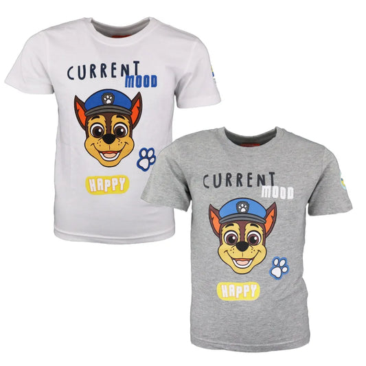 Paw Patrol Chase Jungen Kinder T-Shirt - WS-Trend.de Patch kurzarm 98 -128 Baumwolle