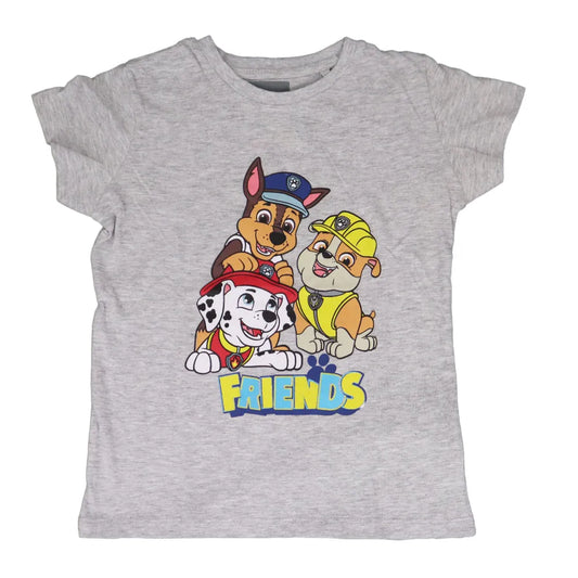 Paw Patrol Friends Chase Marshall Rubble Kinder T-Shirt - WS-Trend.de - Grau Jungen