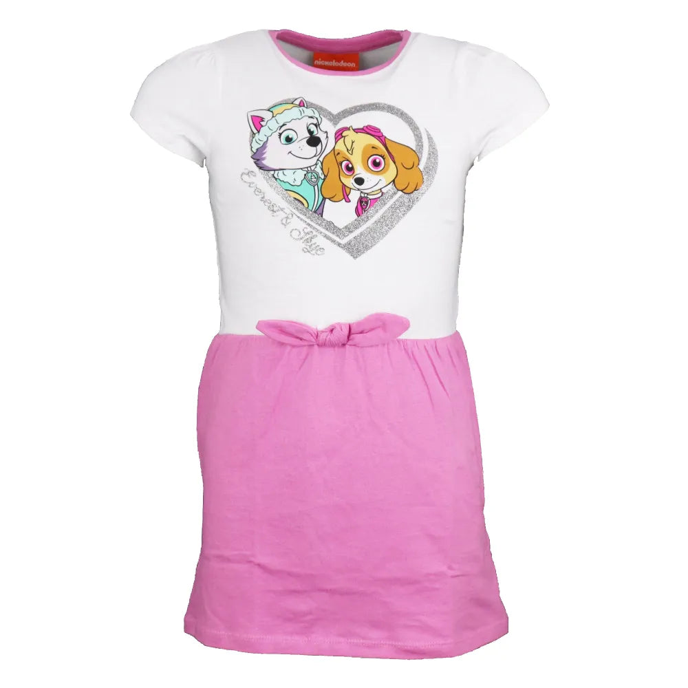 Paw Patrol Skye Everest Kinder Kleid - WS-Trend.de kurzarm Sommerkleid 98 -128 Baumwolle