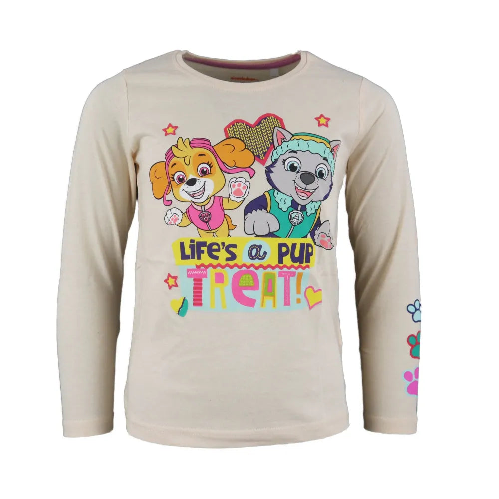 Paw Patrol Skye und Everest Kinder Langarmshirt - WS-Trend.de Mädchen langarm Shirt - 98 bis 128 aus Baumwolle