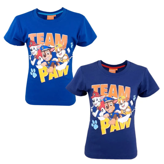 Paw Patrol Team Chase Marshall T-Shirt Blau - WS-Trend.de Kinder - für Jungen 98 bis 128