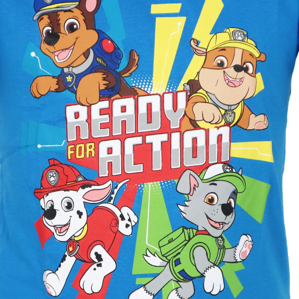 Paw Patrol Chase Rubble Marshall Kinder Jungen T-Shirt - WS-Trend.de kurzarm 98 -128 Baumwolle