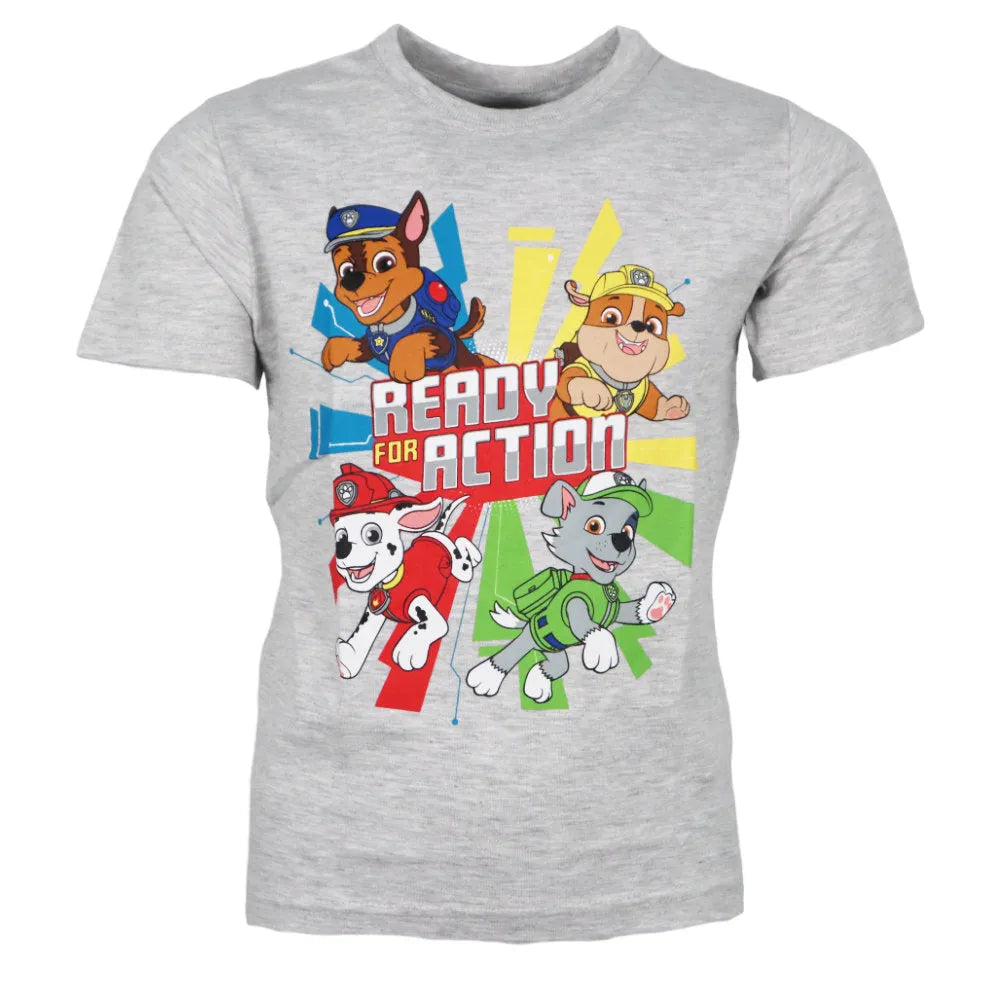 Paw Patrol Chase Rubble Marshall Kinder Jungen T-Shirt - WS-Trend.de kurzarm 98 -128 Baumwolle