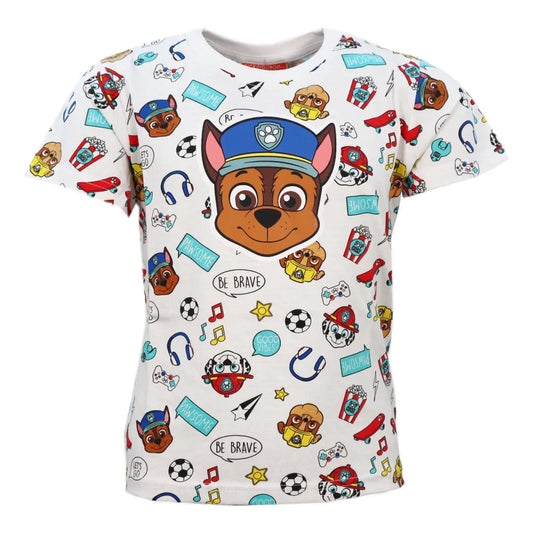 Paw Patrol Chase Kinder Jungen kurzarm T-Shirt Shirt - WS-Trend.de 98 -128 Baumwolle