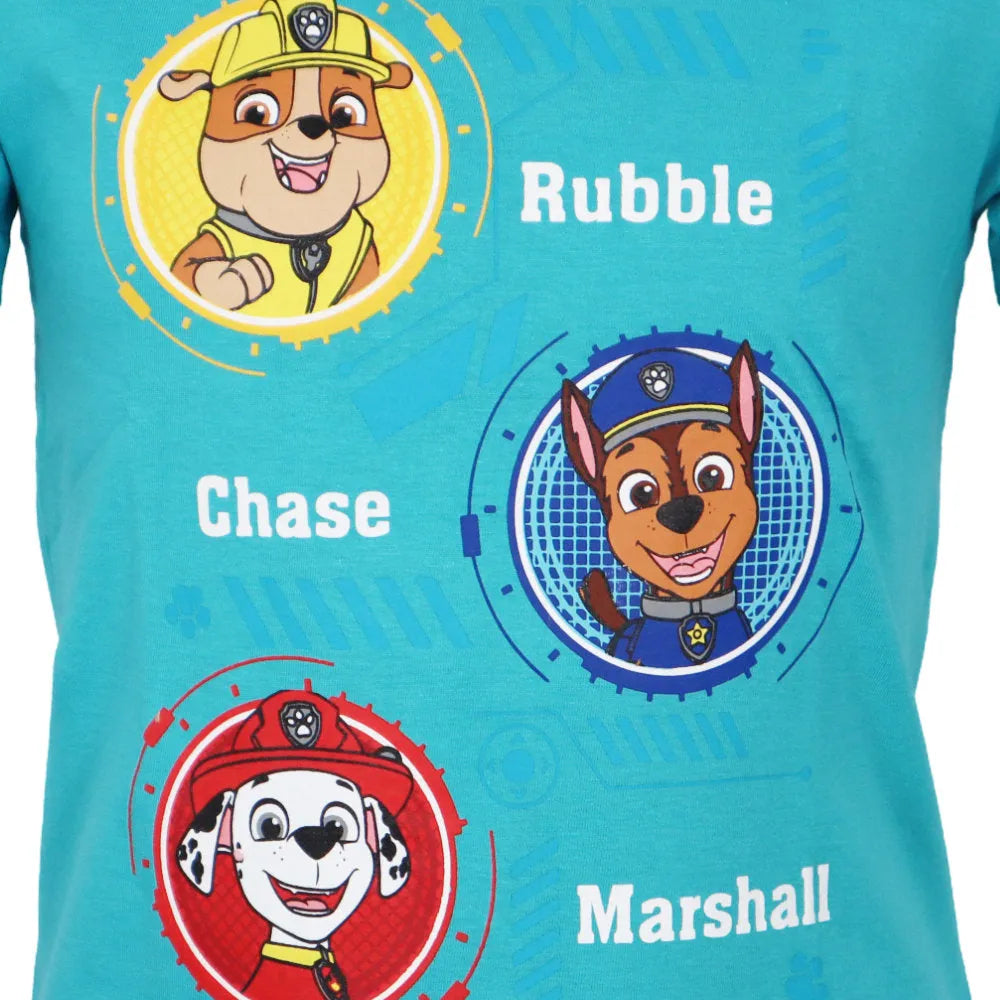 Paw Patrol Chase Rubble Marshall Kinder Jungen T-Shirt - WS-Trend.de kurzarm 98 -128 Baumwolle