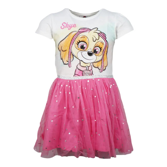 Paw Patrol Skye Kinder Mädchen kurzarm Tüllkleid Kleid - WS-Trend.de Gr. 92-128 Baumwolle