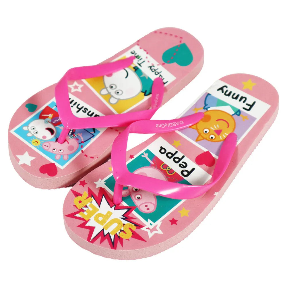 Peppa Pig Wutz Kinder Mädchen FlipFlops Sandalen Zehentrenner - WS-Trend.de Latschen Gr. 24-29