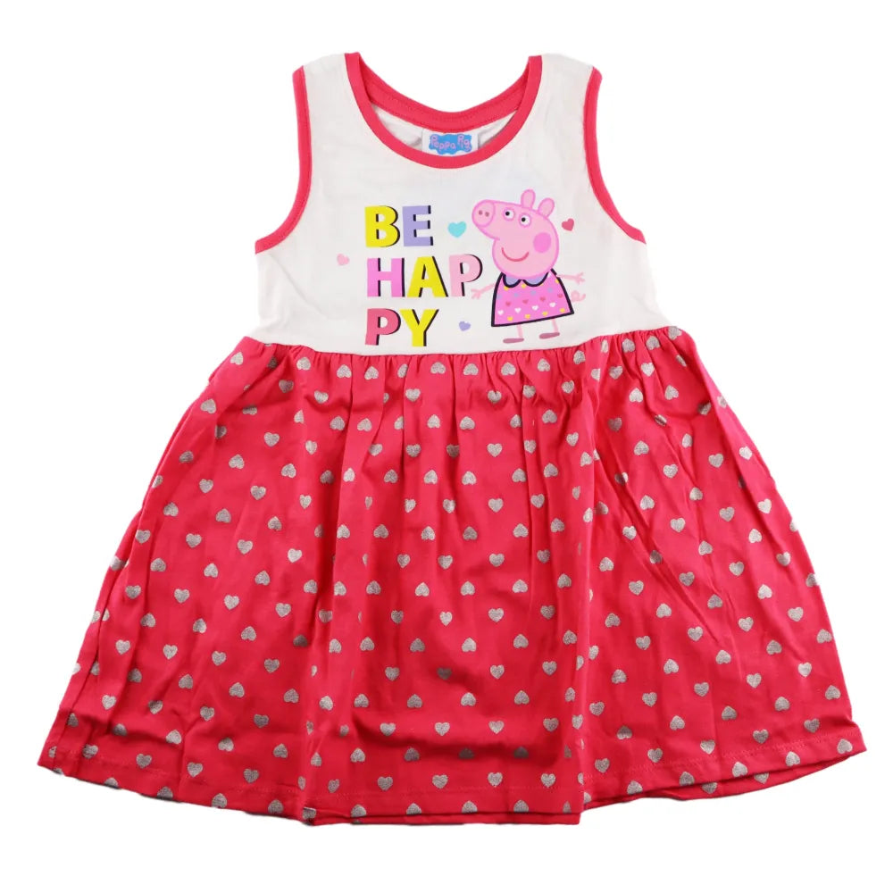 Peppa Wutz Pig Sommerkleid Kleid - WS-Trend.de Kinder Mädchen 92-116 Baumwolle NEU